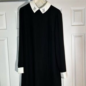 Victoria Beckham Elegant Black and White Dress Size M